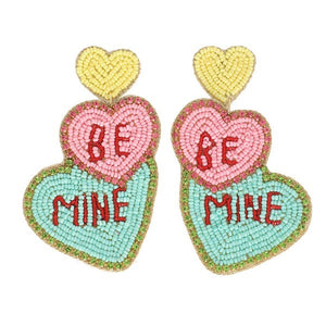 Be Mine Conversation Hearts Earrings