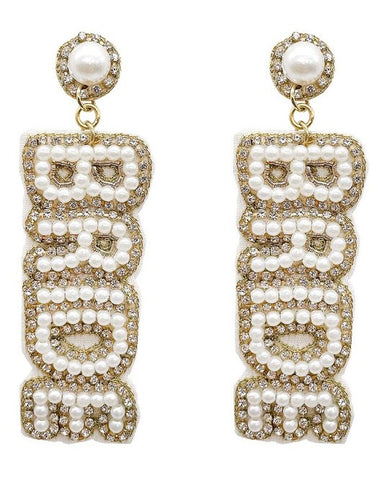 BRIDE Pearl Earrings