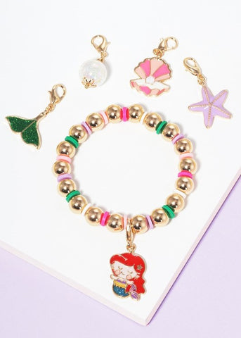 Girls Mermaid Charm Bracelet
