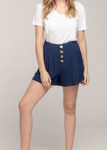 Front Button Shorts