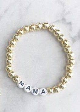MAMA Gold Plated Hematite Bracelet