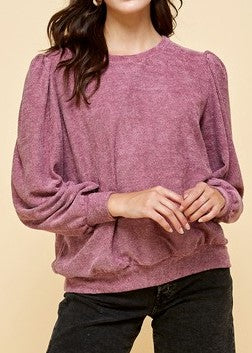 Chenille Solid Sweater