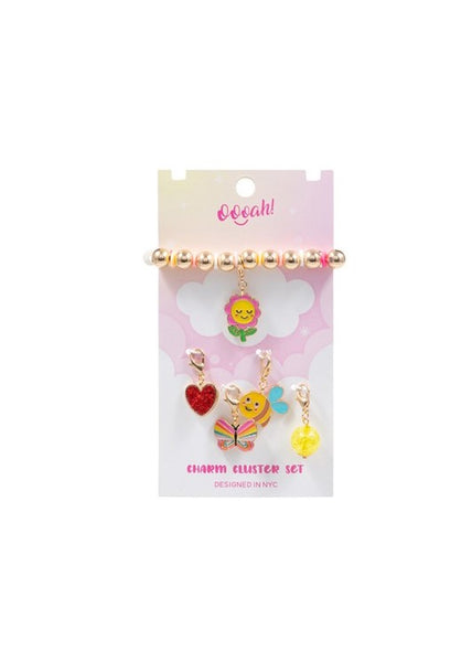 Girls Daisy Smile Charm Bracelet