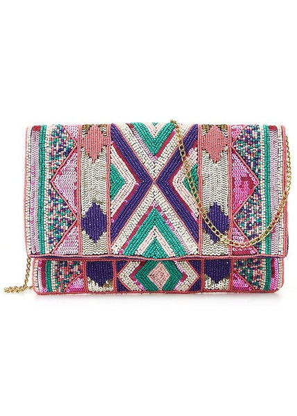 Boho Seed Bead & Sequin Crossbody