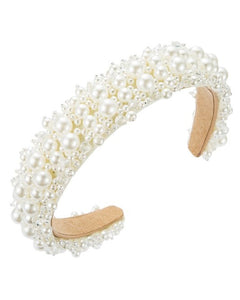 Pearl and Crystal Bead Headband