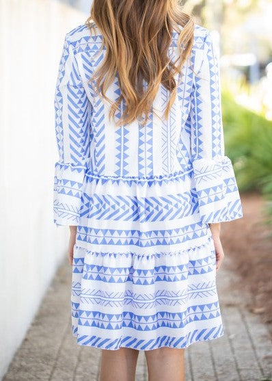 Tiered Geo Dress