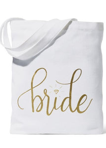 Gold Foil Bride Tote