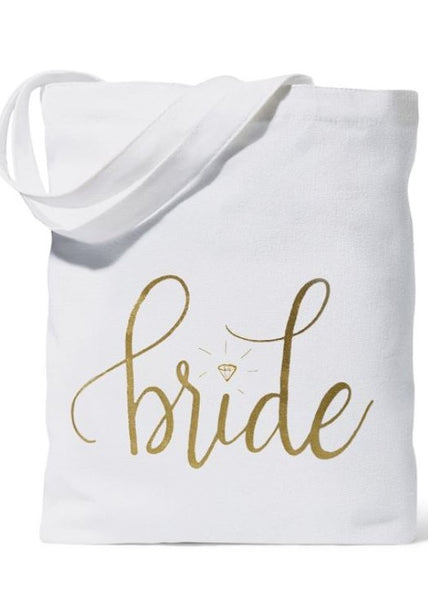 Gold Foil Bride Tote