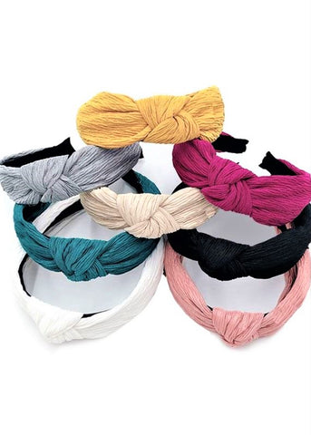 Crinkled Knot Headband