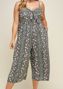 Floral Gaucho Jumpsuit