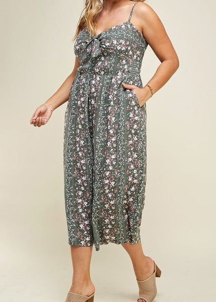 Floral Gaucho Jumpsuit