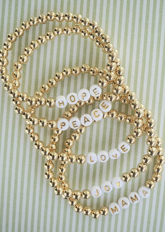 Gold Beaded Bracelets