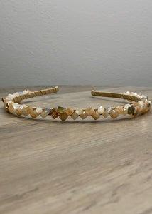 Neutral Beaded Headband