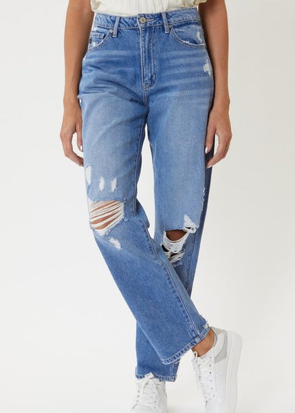 High Rise 90's Boyfriend Jeans