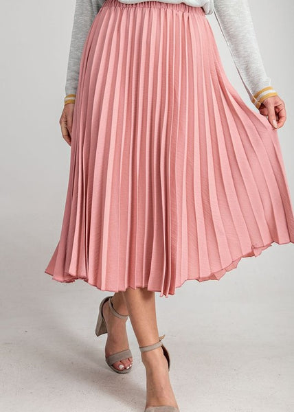 Pleated Midi Skirt