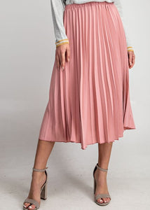 Pleated Midi Skirt