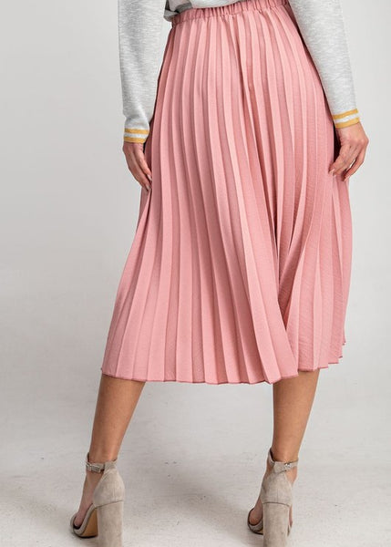 Pleated Midi Skirt