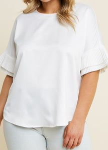 Pleated Tier Sleeve Top