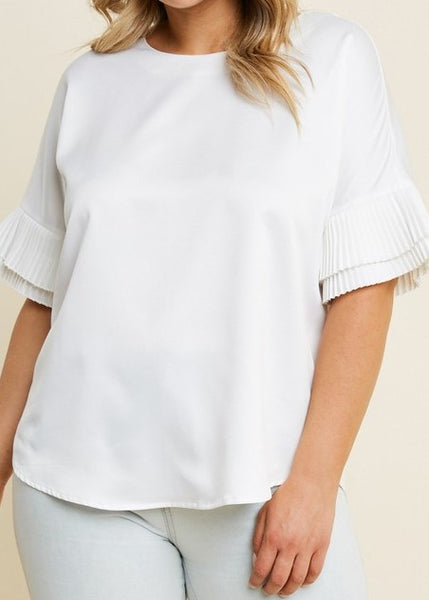 Pleated Tier Sleeve Top