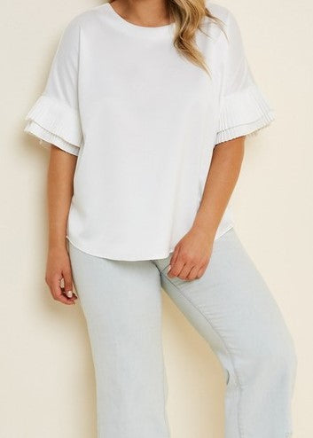 Pleated Tier Sleeve Top