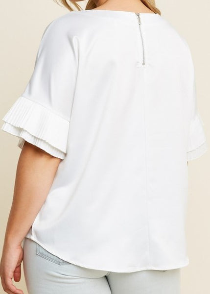 Pleated Tier Sleeve Top