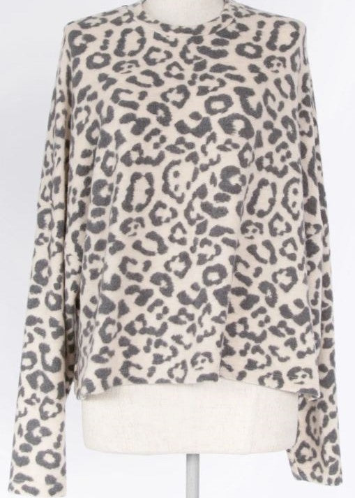 Warm Embrace Leopard Long Sleeve Top