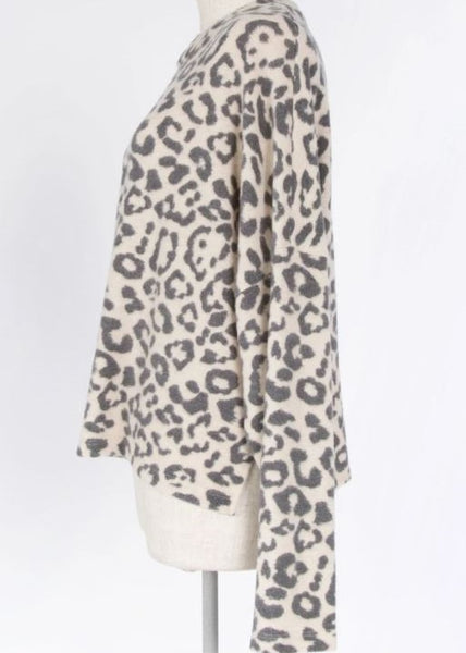 Warm Embrace Leopard Long Sleeve Top