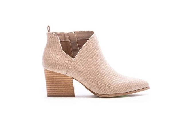 Taupe Nava Lizard Bootie