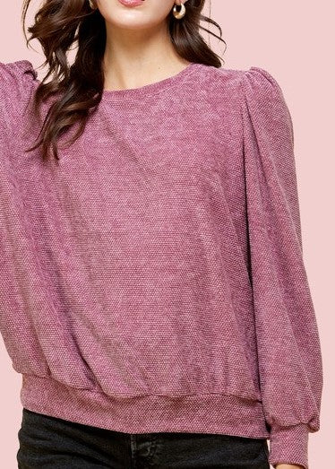 Chenille Solid Sweater